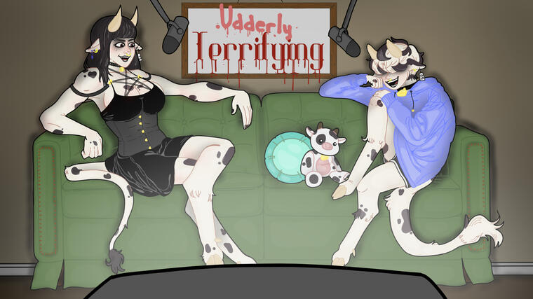 Udderly Terrifying Podcast Banner