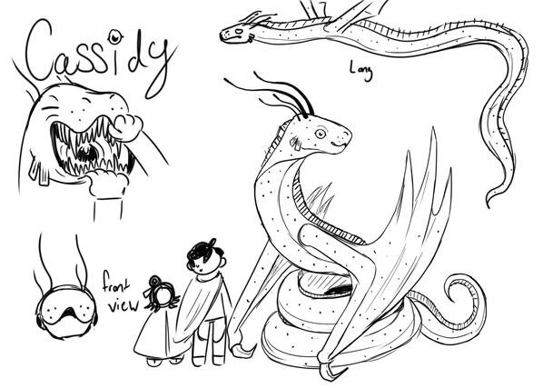 Character Concept- Cassidy the Oar Fish Wyvern